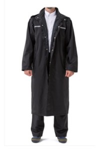 SKRT014 製造反光條過膝雨褸 設計透氣內襯雨褸 雨褸生產商  磁吸雨衣  側開雨衣